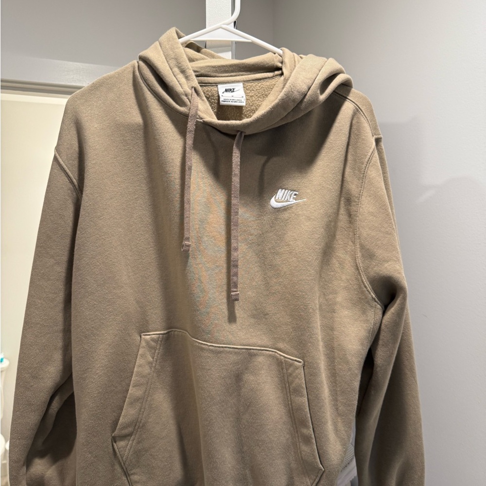 Nike Beige Hoodie with Logo